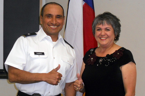 Photo of Melinda and General Ramirez