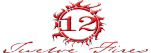 12 Fires white background
