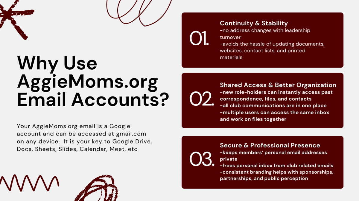 Why Use AggieMoms.org Email Why Use AggieMoms.org Email